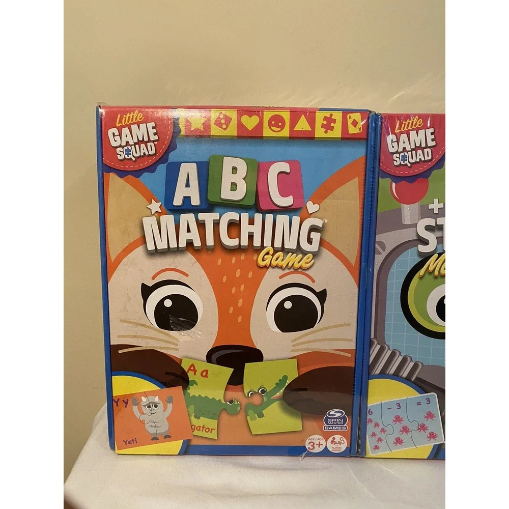 *New in‎ Packaging* Spin Master Match and Learn Puzzle Games (Set of 4)